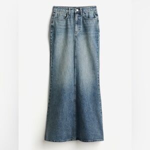 H&M mermaid denim skirt size 10, New Maxi jeans skirt Very pretty H & M